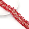 Polyester Lace Jewelry And Garment Accessories Handmade With Glass And Glaze Materials Braided Line Rope