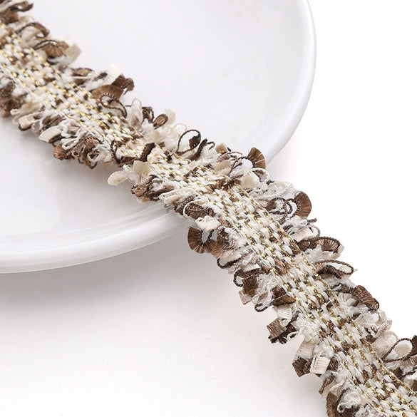 Polyester Lace Jewelry And Garment Accessories Handmade With Glass And Glaze Materials Braided Line Rope