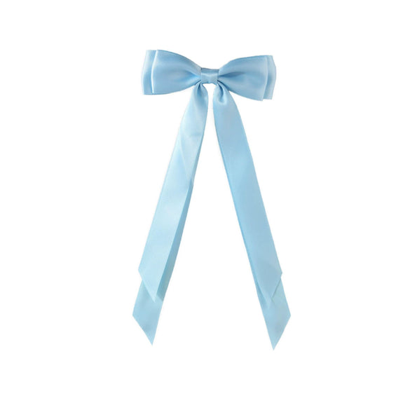 Polyester Ribbon Bow Hairpin Handmade Duckbill Clip Headwear For Women