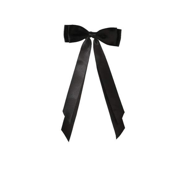 Polyester Ribbon Bow Hairpin Handmade Duckbill Clip Headwear For Women