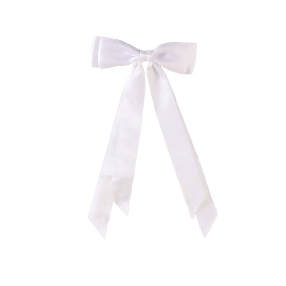 Polyester Ribbon Bow Hairpin Handmade Duckbill Clip Headwear For Women