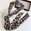 Polyester Tie Dye Leopard Neck Belt And Hair Belt For Women