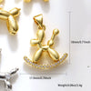 Poodle Puppy Pendant Jewelry Accessories Copper Electroplated Animal Style