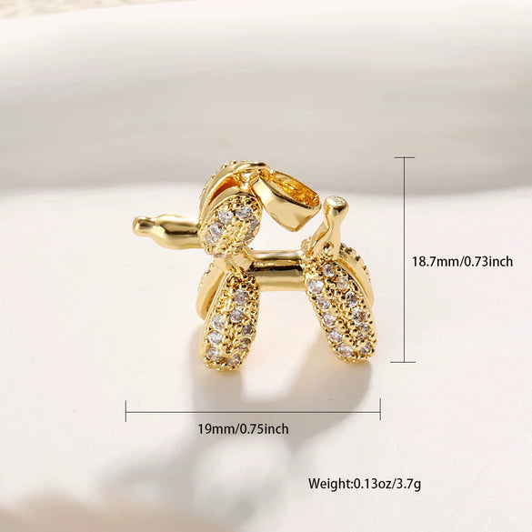 Poodle Puppy Pendant Jewelry Accessories Copper Electroplated Animal Style