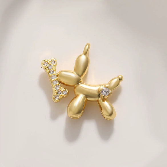Poodle Puppy Pendant Jewelry Accessories Copper Electroplated Animal Style