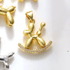 Poodle Puppy Pendant Jewelry Accessories Copper Electroplated Animal Style