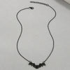 Pop Punk Black Bat Alloy Necklace With Electroplating For Women Exaggerated Hiphop Clavicle Chain Simple And Personalized Jewelry
