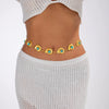 Pop Style Alloy Starfish Shell Splicing Waist Chain For Female