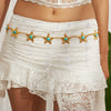 Pop Style Alloy Starfish Shell Splicing Waist Chain For Female