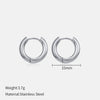 Popular Allmatch Geometric Electroplated Stainless Steel Earrings For Women