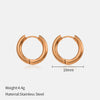 Popular Allmatch Geometric Electroplated Stainless Steel Earrings For Women
