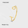 Popular Fashion Ladies Stainless Steel Hollow Love Bracelet With Pvdp Furnace Real Gold Treatment