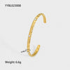 Popular Fashion Ladies Stainless Steel Hollow Love Bracelet With Pvdp Furnace Real Gold Treatment