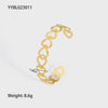 Popular Fashion Ladies Stainless Steel Hollow Love Bracelet With Pvdp Furnace Real Gold Treatment