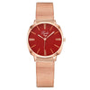 Popular Fashion Women's Metal Mesh Belt Square Dial Quartz Watch With Diamond Encrustment And Stainless Steel Buckle