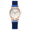 Popular Fashion Women's Metal Watch With Leaf Pattern And Round Dial