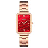 Popular Fashion Women's Square Metal Band Quartz Watch