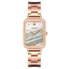 Popular Fashion Women's Square Metal Band Quartz Watch
