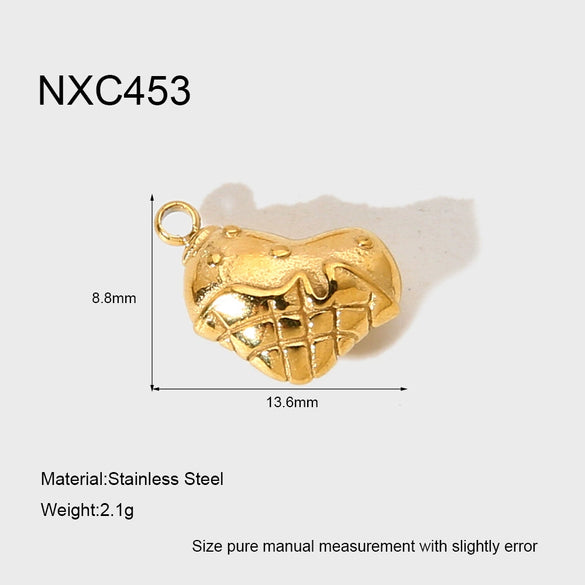 Popular Handmade Diy Stainless Steel 18K Goldplated Heartshaped Eiffel Tower Pendant Jewelry Accessories For Women