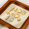 Popular Handmade Diy Stainless Steel 18K Goldplated Heartshaped Eiffel Tower Pendant Jewelry Accessories For Women