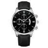 Popular Men's Watch Leather Belt Alloy Case Stainless Steel Buckle Round Dial Fashion Style