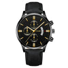Popular Men's Watch Leather Belt Alloy Case Stainless Steel Buckle Round Dial Fashion Style
