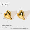 Popular Minimalist Ins Style Electroplated Star Moon Heart Butterfly Stainless Steel Pendant Earring Accessories