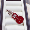 Popular Natural Freshwater Pearl Alloy Brooch Electroplating Fashion Violin Clothing Accessories For Women