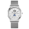 Popular New Fashion Men's Watch Stainless Steel Belt Round Dial Business Style