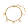 Popular Niche Original Design Geometric Stainless Steel Electroplated Bracelet For Women