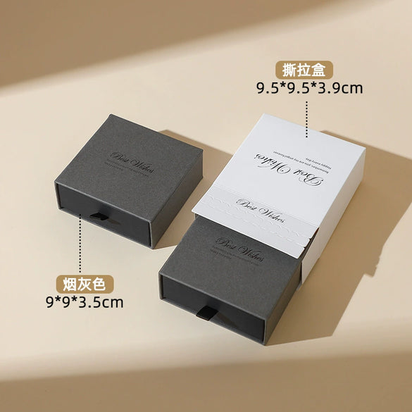 Popular Tearoff Jewelry Storage Packaging Box Made Of Paper And Cardboard
