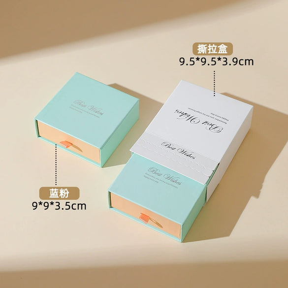 Popular Tearoff Jewelry Storage Packaging Box Made Of Paper And Cardboard