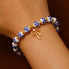 Porcelain Ceramic Bow Beaded Women's Bracelets With Electroplating