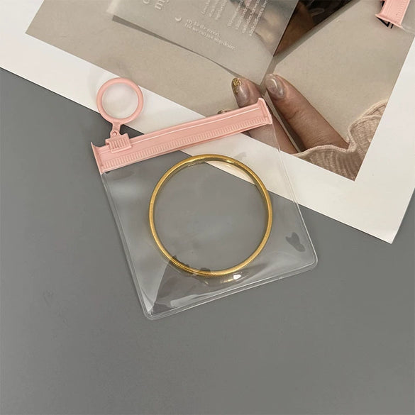 Portable Eva Jewelry Bag Storage Pack With Zipper Buckle For Earrings And Bracelet Dustproof And Finishing Thickened No Yellowing No Hardening