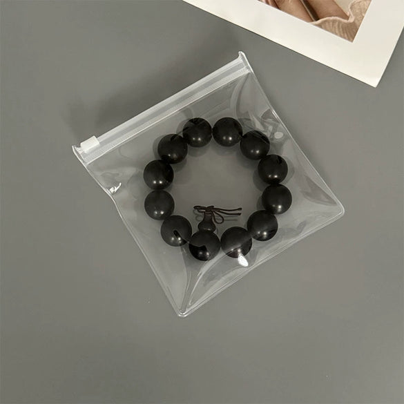 Portable Eva Jewelry Bag Storage Pack With Zipper Buckle For Earrings And Bracelet Thickened No Yellowing No Hardening Dustproof Finishing