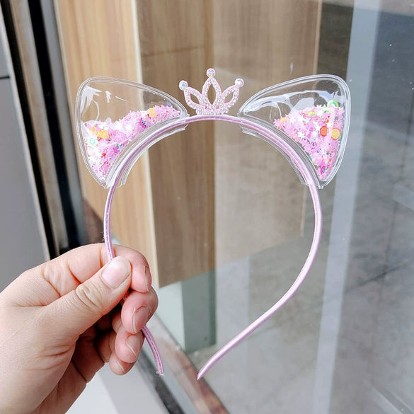 Portable Folding Women's Hair Accessories Pearl Handmade Geometric Hair Band And Hair Card