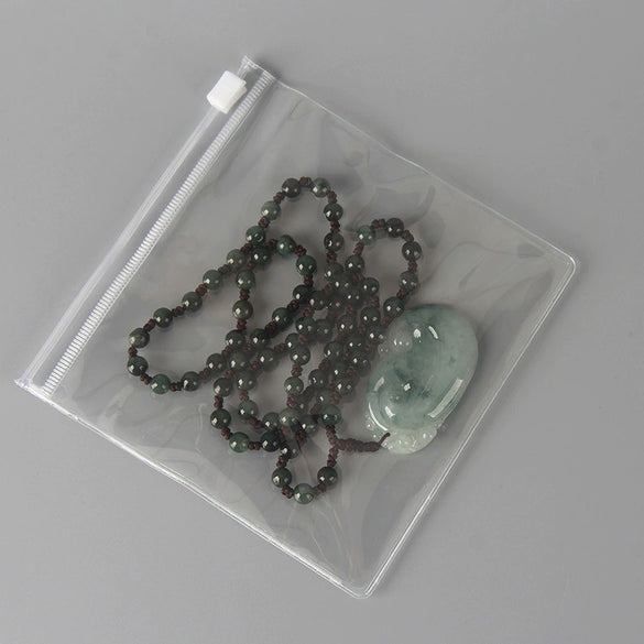 Portable Small Jewelry Earrings And Bracelet Storage Transparent Plastic Pvc Ziplock Sealed Bag