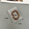 Portable Small Jewelry Earrings And Bracelet Storage Transparent Plastic Pvc Ziplock Sealed Bag