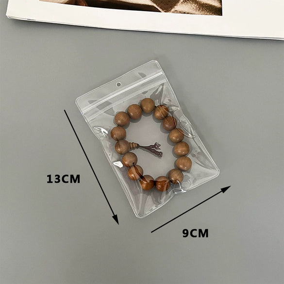 Portable Small Jewelry Earrings And Bracelet Storage Transparent Plastic Pvc Ziplock Sealed Bag