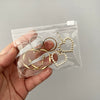 Portable Small Jewelry Earrings And Bracelet Storage Transparent Plastic Pvc Ziplock Sealed Bag