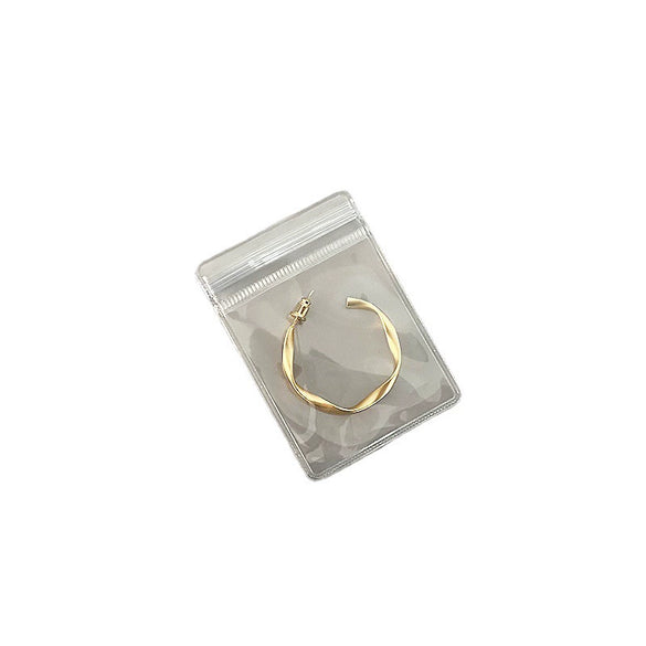 Portable Small Jewelry Earrings And Bracelet Storage Transparent Plastic Pvc Ziplock Sealed Bag