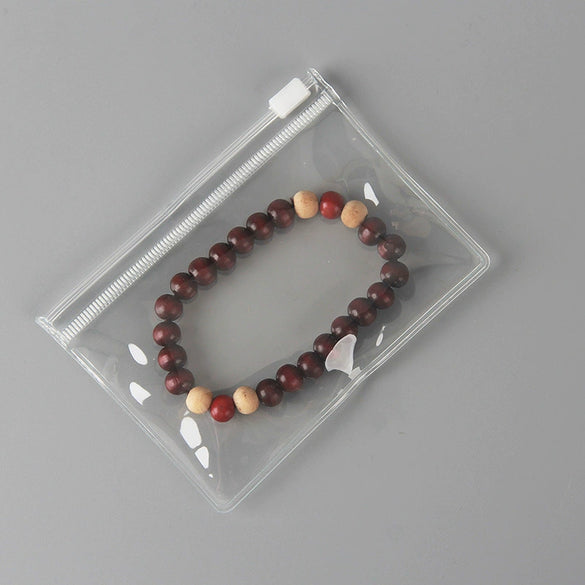Portable Small Jewelry Earrings And Bracelet Storage Transparent Plastic Pvc Ziplock Sealed Bag
