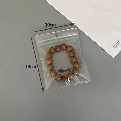 Portable Transparent Perforated Jewelry Earring And Necklace Hanging Storage Bag For Household Use