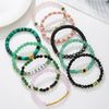 Pottery Bracelet Polymer Clay Acrylic Glass Beads Handmade Boyfriend Style With Letters Numbers Text