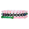 Pottery Bracelet Polymer Clay Acrylic Glass Beads Handmade Boyfriend Style With Letters Numbers Text