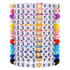 Pottery Bracelet With Letters Numbers Text Handmade Polymer Clay Acrylic Unisex