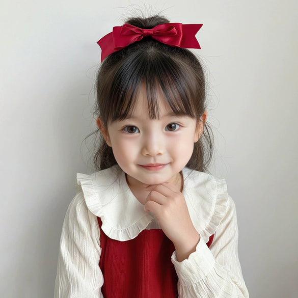 Princess Bow Hairpin Fabric Polyester Purely Handmade Women's Hair Accessories