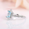 Princess Style Copper Ring With Geometric Design And Zircon Treatment