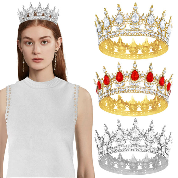 Princess Tiara Crystal Hair Accessories Zinc Alloy Alloy Electroplating Baroque Style