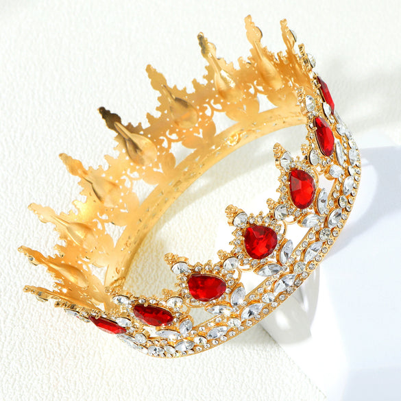 Princess Tiara Crystal Hair Accessories Zinc Alloy Alloy Electroplating Baroque Style